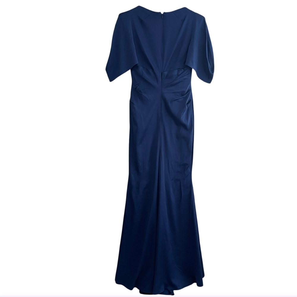 TALBOT‎ RUNHOF Tulip-Sleeve Satin Gown - Picture 8 of 16